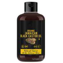 Huile hydratante nourrissante à l&#39;huile de ricin noire jamaïcaine biologique OEM/ODM
